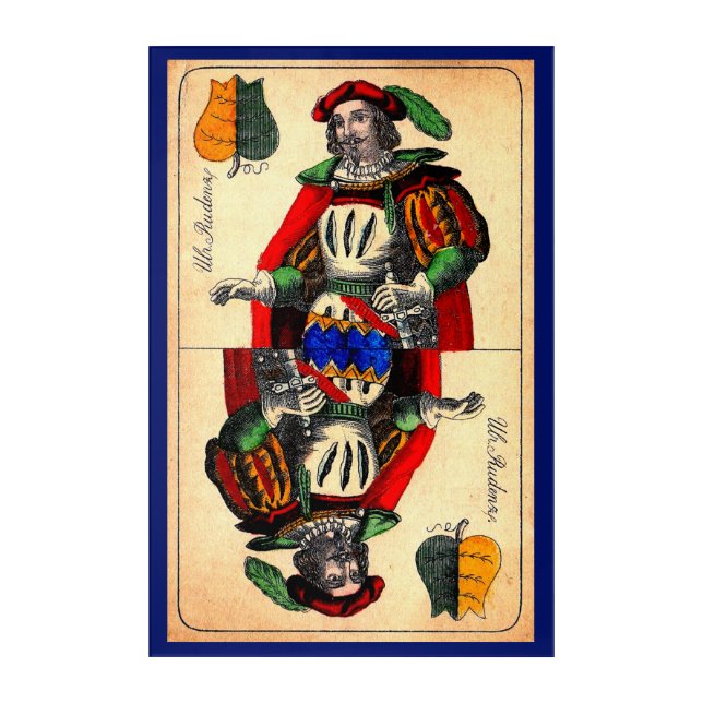 19th century tarot card no. 1 acrylic print (Front)