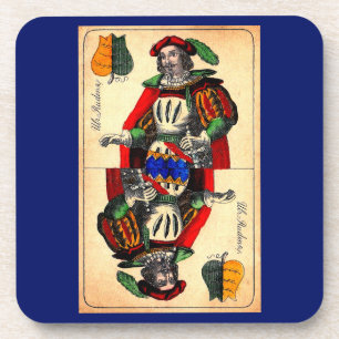 19th century tarot card no. 1 beverage coaster