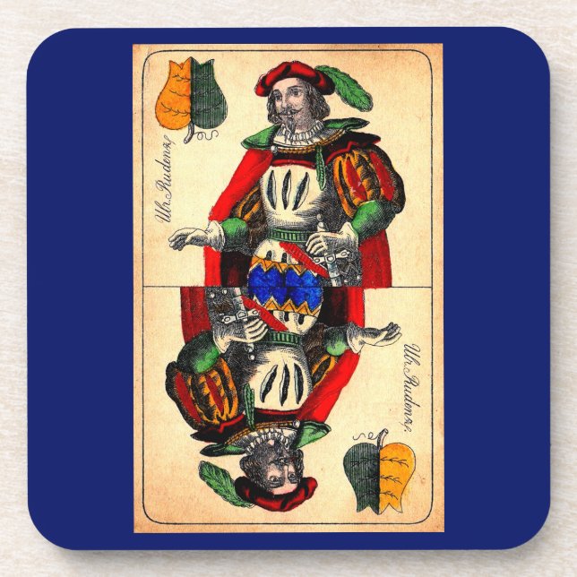 19th century tarot card no. 1 beverage coaster (Front)