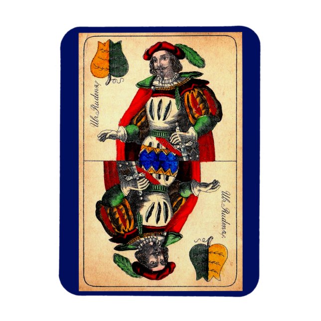19th century tarot card no. 1 magnet (Vertical)