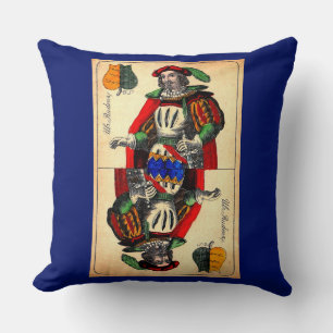 19th century tarot card no. 1 print throw pillow