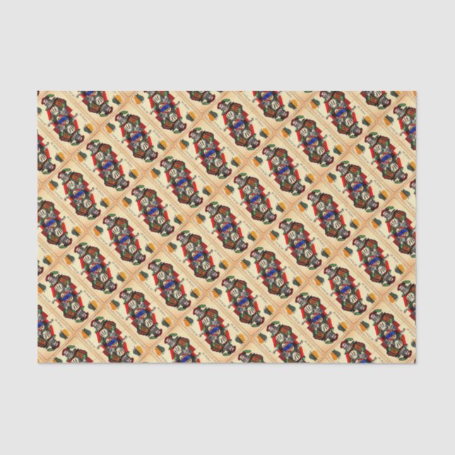 19th century tarot card no. 1 print tissue paper (Front)