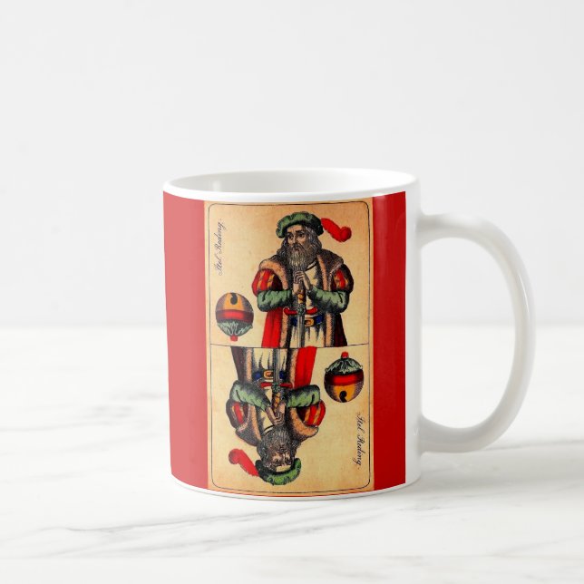 19th century tarot card no. 2 coffee mug (Right)