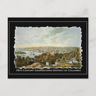 19th Century View of Georgetown, Washington DC Postcard