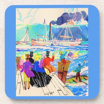 19th century yacht race drink coaster 19th century yacht race drink coaster