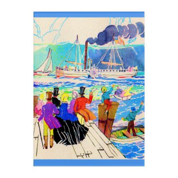 19th century yacht race print acrylic print 19th century yacht race print acrylic print