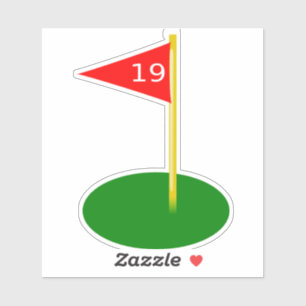 19th hole sticker