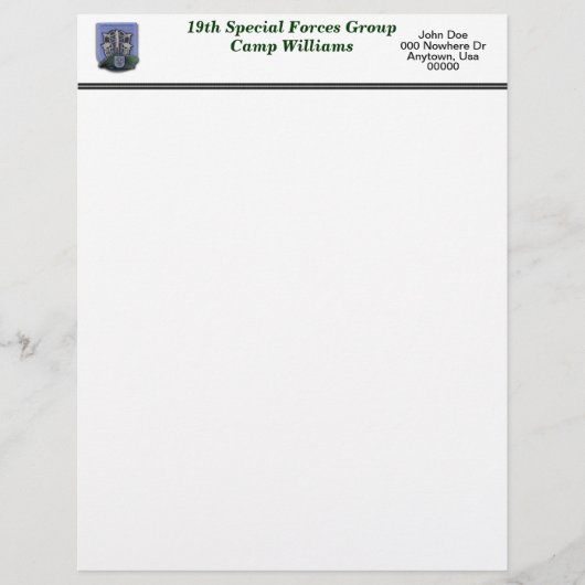 19th special forces camp williams veterans flash L (Front)