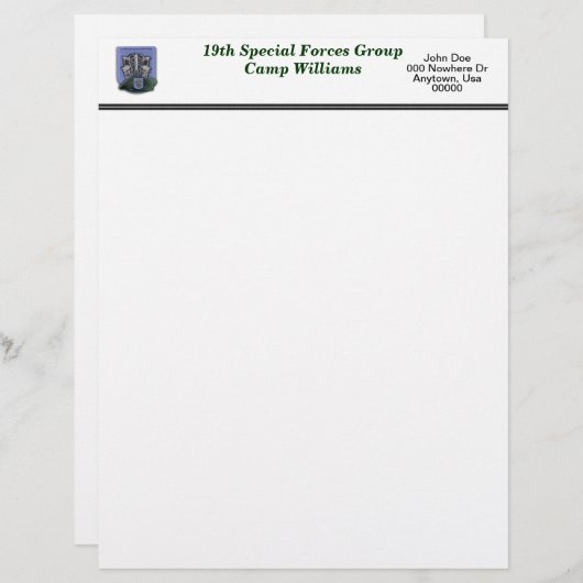 19th special forces camp williams veterans flash L (Front/Back)