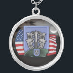 19th Special Forces flash veterans vets Necklace<br><div class="desc">19th Special Forces Green Berets vietnam iraq gulf war flash camp williams veterans mens girls necklace.Ck out more special forces at:  www.zazzle.com/willeboy*</div>