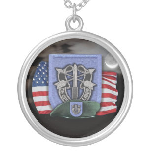 19th Special Forces flash veterans vets Necklace
