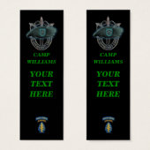 19th special forces green berets group bookmarkers (Front & Back)