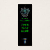 19th special forces green berets group bookmarkers (Back)