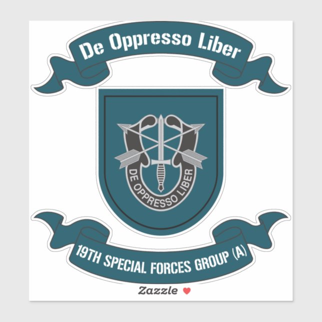 19th Special Forces Group (Airborne) 19th SFG Sticker (Sheet)
