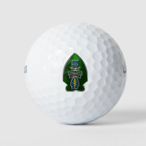 19th Special Forces Group Airborne  Arrowhead Golf Balls