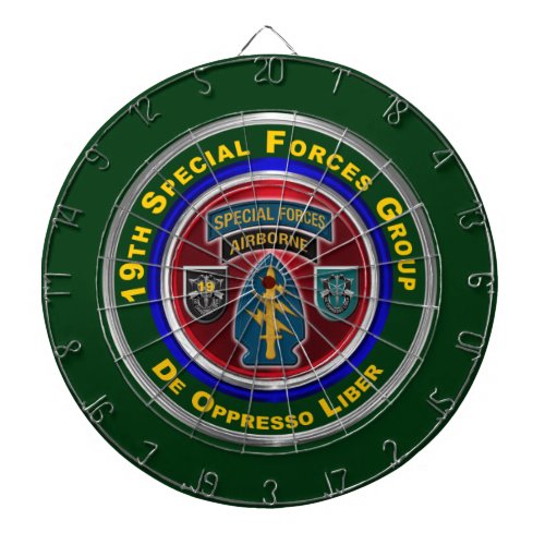 19th Special Forces Group Airborne Dart Board