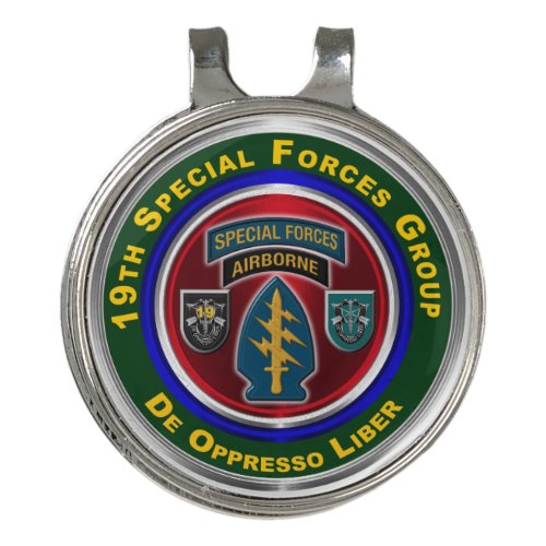 19th Special Forces Group Airborne Golf Hat Clip