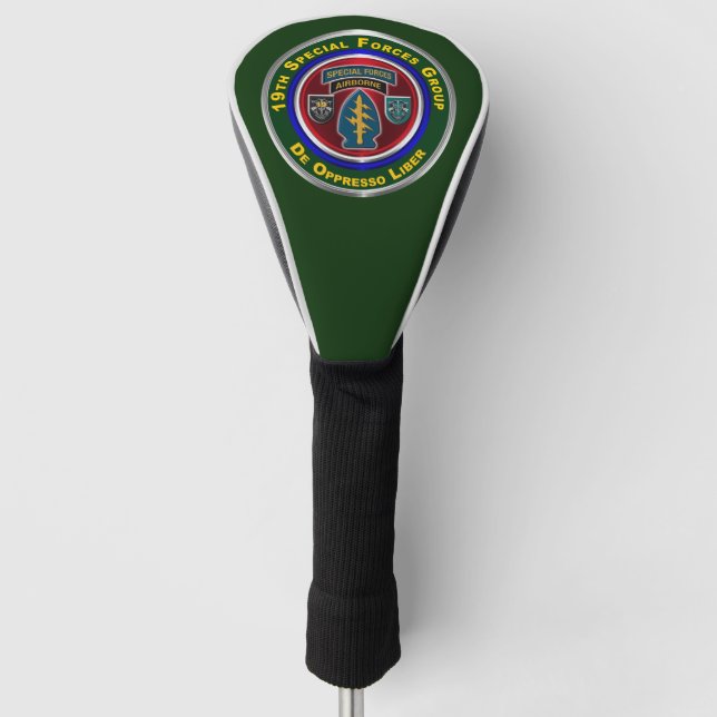 19th Special Forces Group (Airborne)  Golf Head Cover (Front)