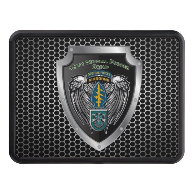 19th Special Forces Group (Airborne)   Hitch Cover (Front)
