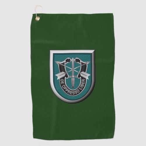 19th Special Forces Group Airborne Insignia Golf Towel