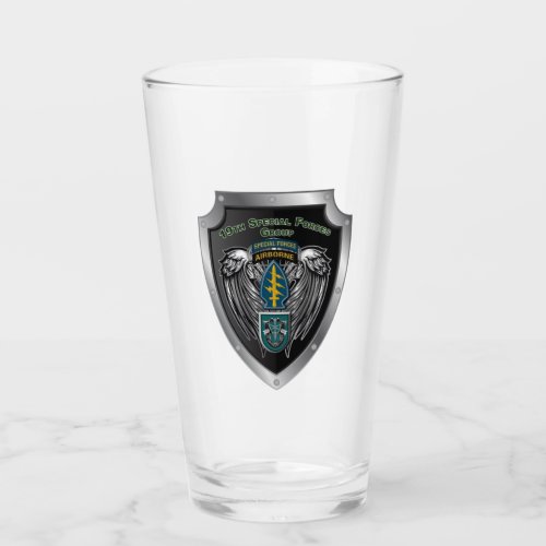 19th Special Forces Group Airborne Shield Glass