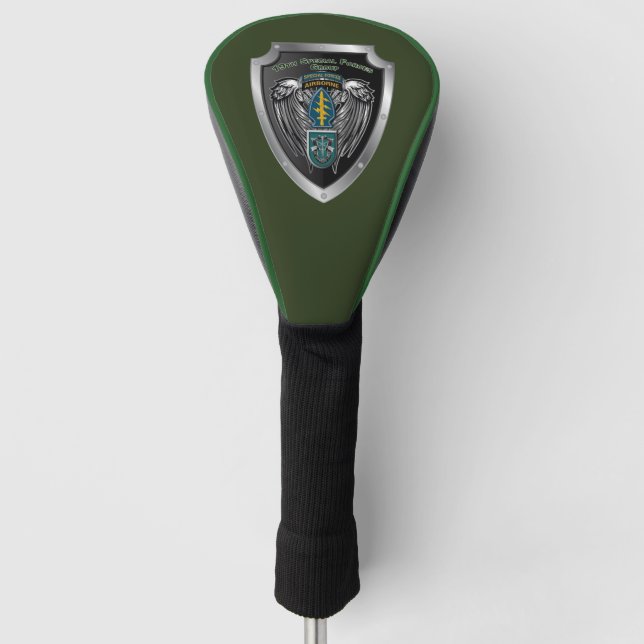 19th Special Forces Group (Airborne) Shield  Golf Head Cover (Front)