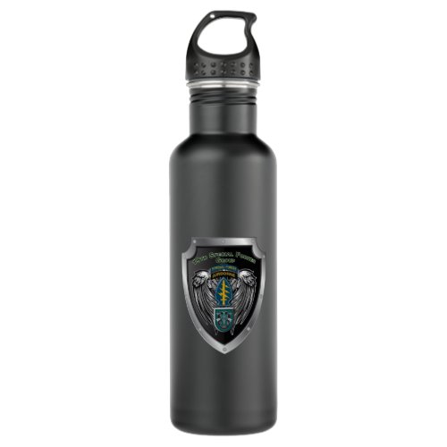 19th Special Forces Group Airborne Shield Stainless Steel Water Bottle