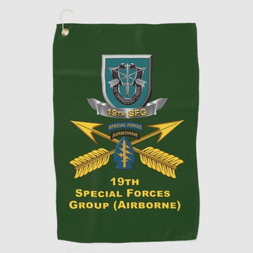 19th Special Forces Group  Golf Towel