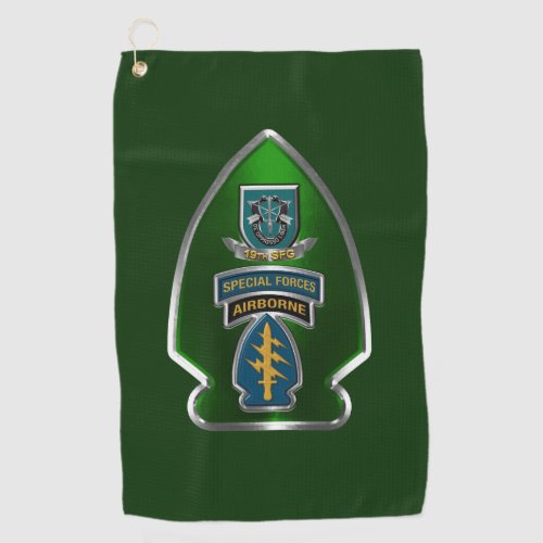 19th Special Forces Group   Golf Towel