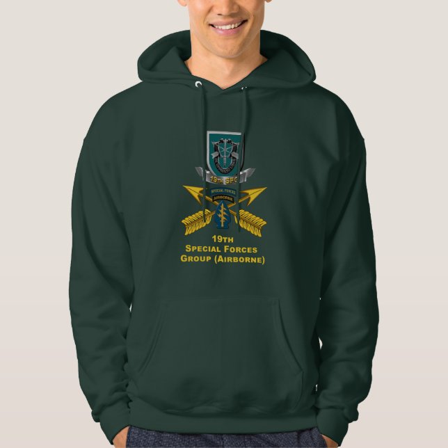19th     Special Forces Group  Hoodie (Front)