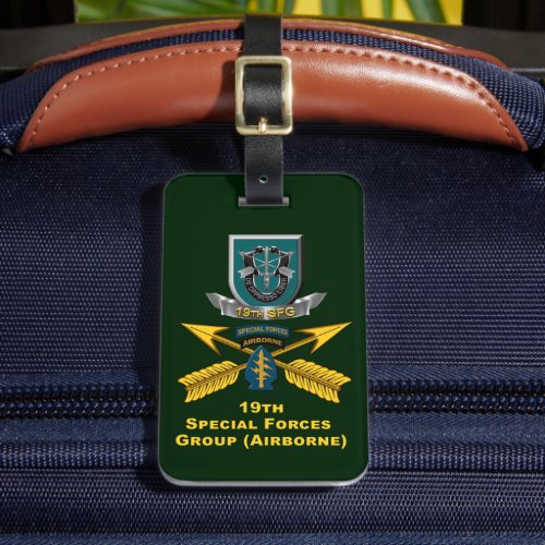 19th Special Forces Group  Luggage Tag