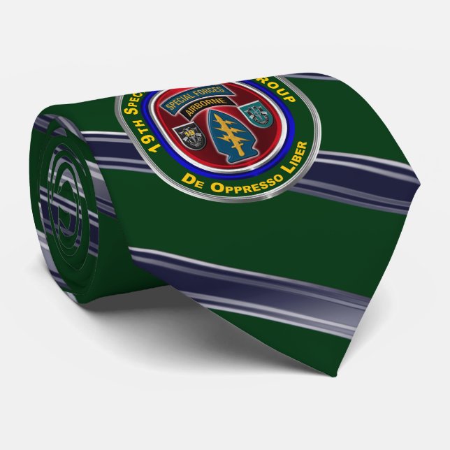 19th Special Forces Group  Neck Tie (Rolled)