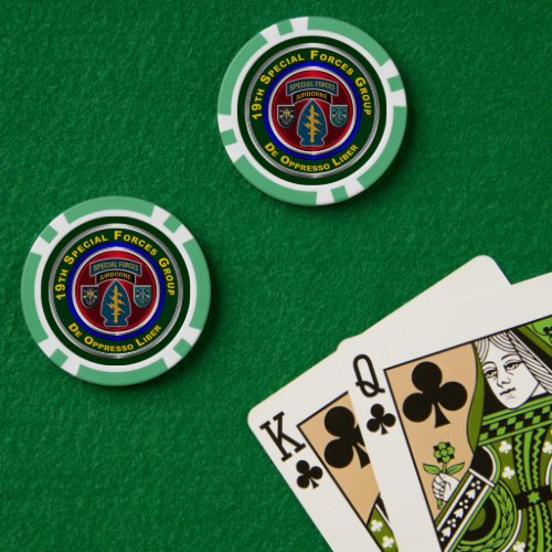 19th Special Forces Group Poker Chips