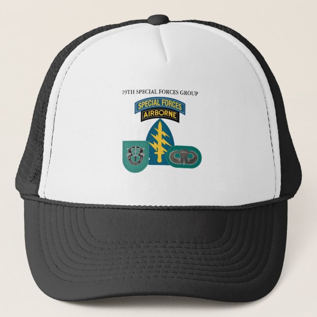 19TH SPECIAL FORCES GROUP TRUCKER HAT (Front)
