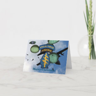 19th special forces SF group iraq vets veterans Holiday Card