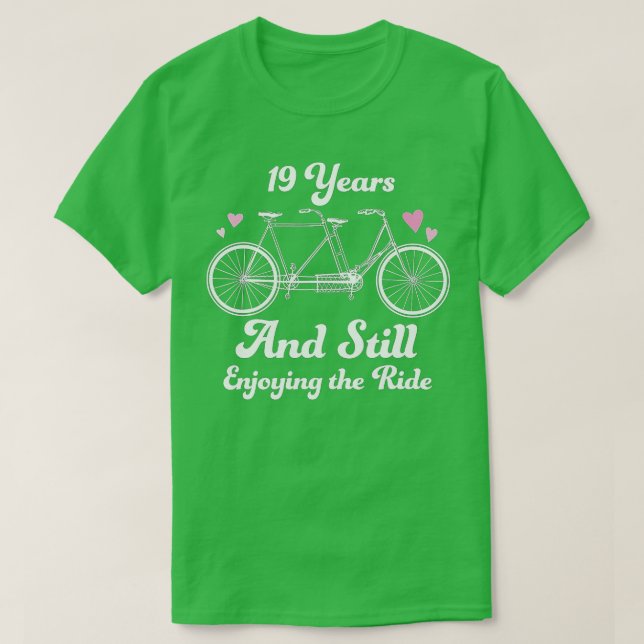 19th Wedding Anniversary  19 Years Together Gift I T-Shirt (Design Front)