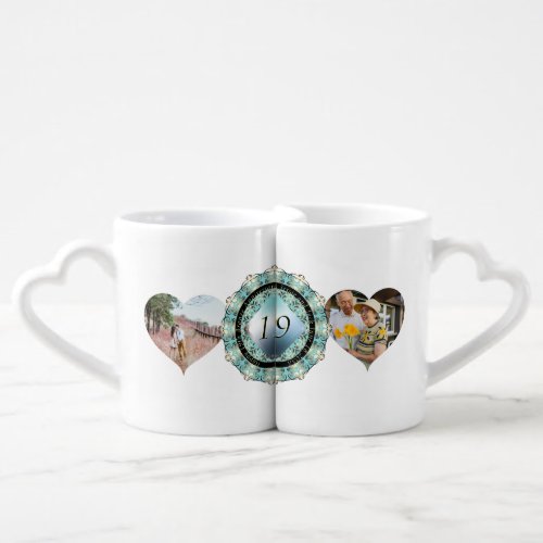 19th Wedding Photos Heart Frames Lovers mug