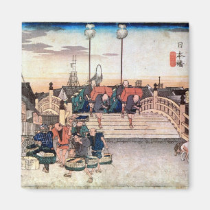 1. 日本橋, 広重 Nihonbashi, Hiroshige, Ukiyo-e Magnet