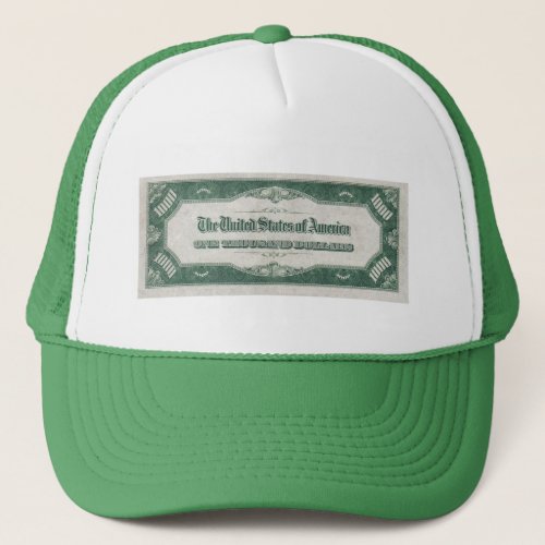 1000 Dollar Bill Trucker Hat
