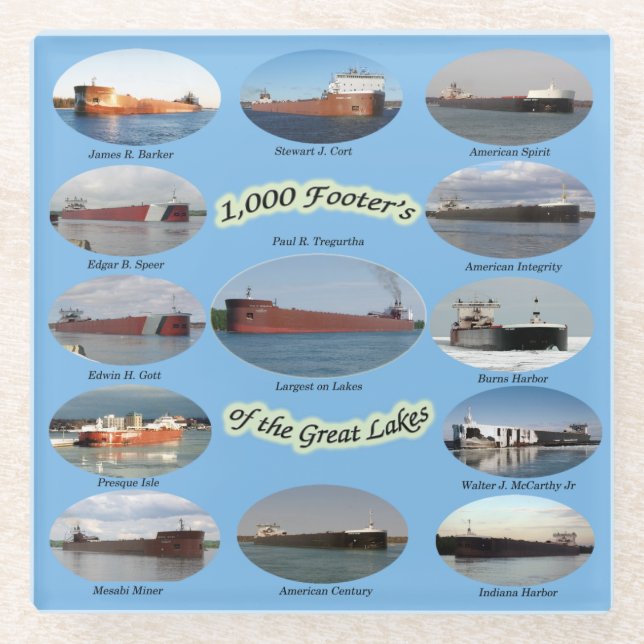 1,000 foot freighters on the Great Lakes coaster (Front)