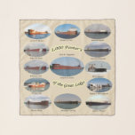 1,000 foot freighters on the Great Lakes scarf<br><div class="desc">1, 000 Foot Freighters on the Great Lakes including the Paul R. Tregurtha,  Mesabi Miner, Presque Isle, Edwin H. Gott,  Edgar B. Speer,  James R. Barker,  Burns Harbor,  Indiana Harbor,  American Century,  American Integrity,  American Spirit,  Stewart J. Cort,  Walter J. McCarthy Jr.</div>