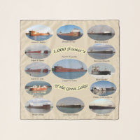 1,000 foot freighters on the Great Lakes scarf