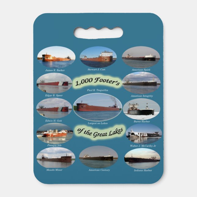 1,000 Footers of Great Lakes stadium cushion (Front Vertical)
