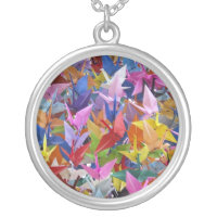 1,000 Origami Paper Cranes Necklace