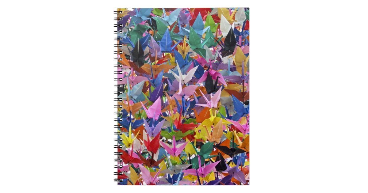 1000 Origami Paper Cranes Notebook Zazzlecom