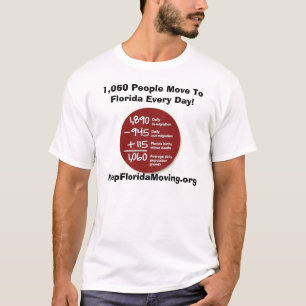 1,060 People Move To Florida Every Day T-Shirt