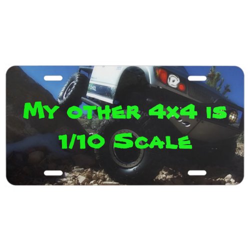 110 scale license plate