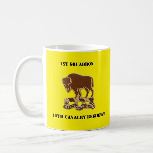 1/10th Cavalry Insignia & OH-6 LOACH Silouette Mug (Left)