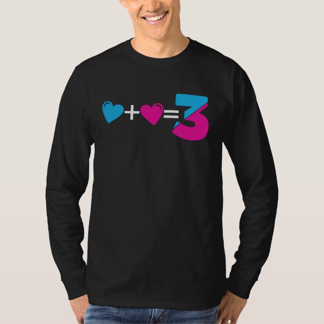 1+13 Boy or Girl Gender Reveal Party Gigi Baby Ann T-Shirt (Front)