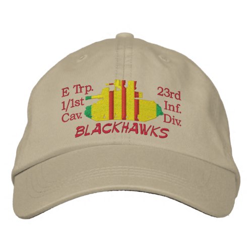 11st Cav 23rd Div M551 Sheridan Embroidered Hat